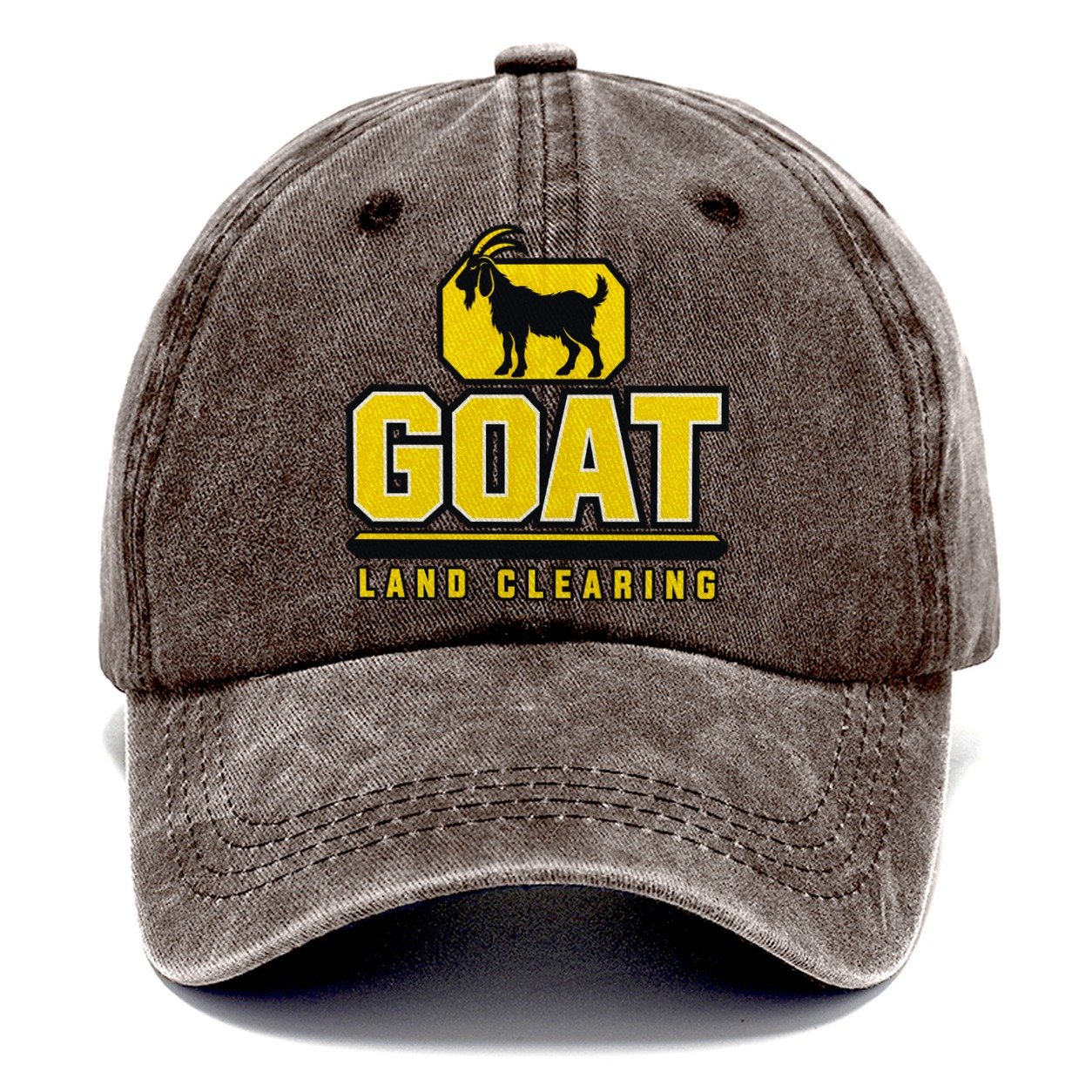 Goat Land Clearing Heavy Duty Classic Cap – Brown