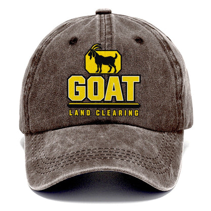 Goat Land Clearing Heavy Duty Classic Cap – Brown