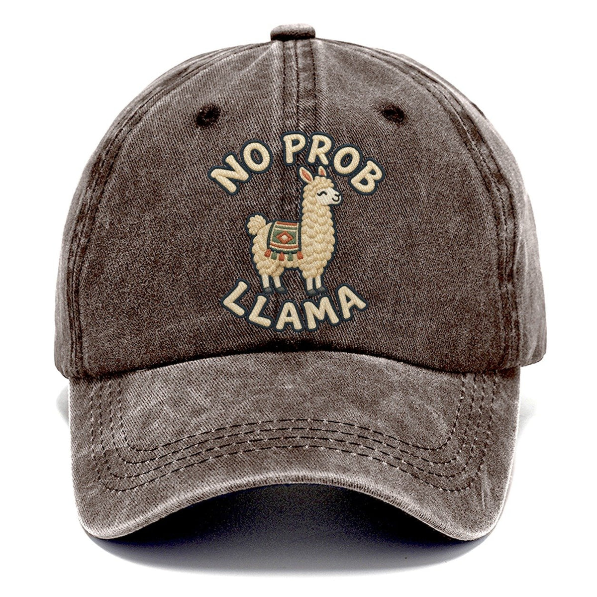 Llama Animal Puns Classic Cap – Brown