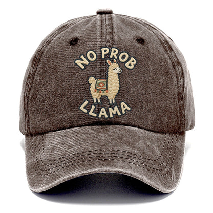 Llama Animal Puns Classic Cap – Brown