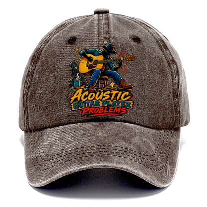 Acoustic Guitar Player Problems Music Instruments Classic Cap – Brown