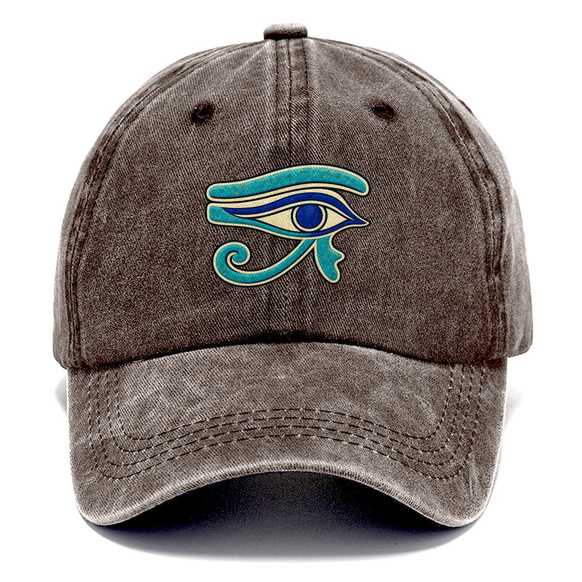 Wedjat In Blue Quiet Wards Heritage Classic Cap – Brown