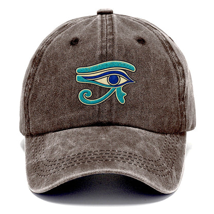 Wedjat In Blue Quiet Wards Heritage Classic Cap – Brown
