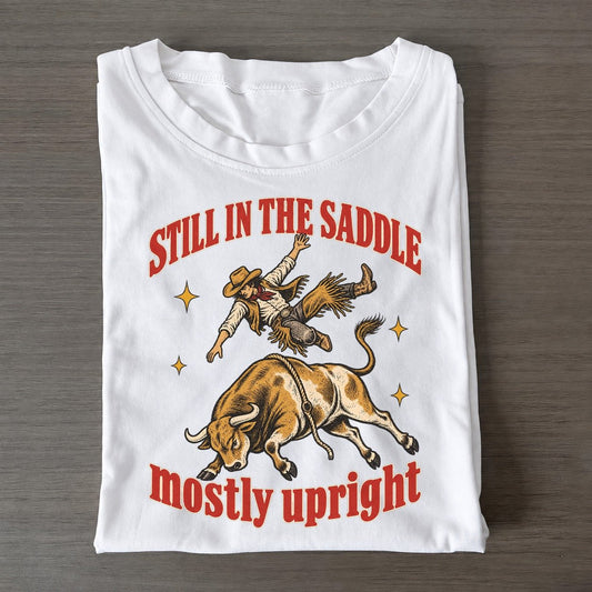 Mostly Upright Unhinged Affirmations Classic T-shirt – White