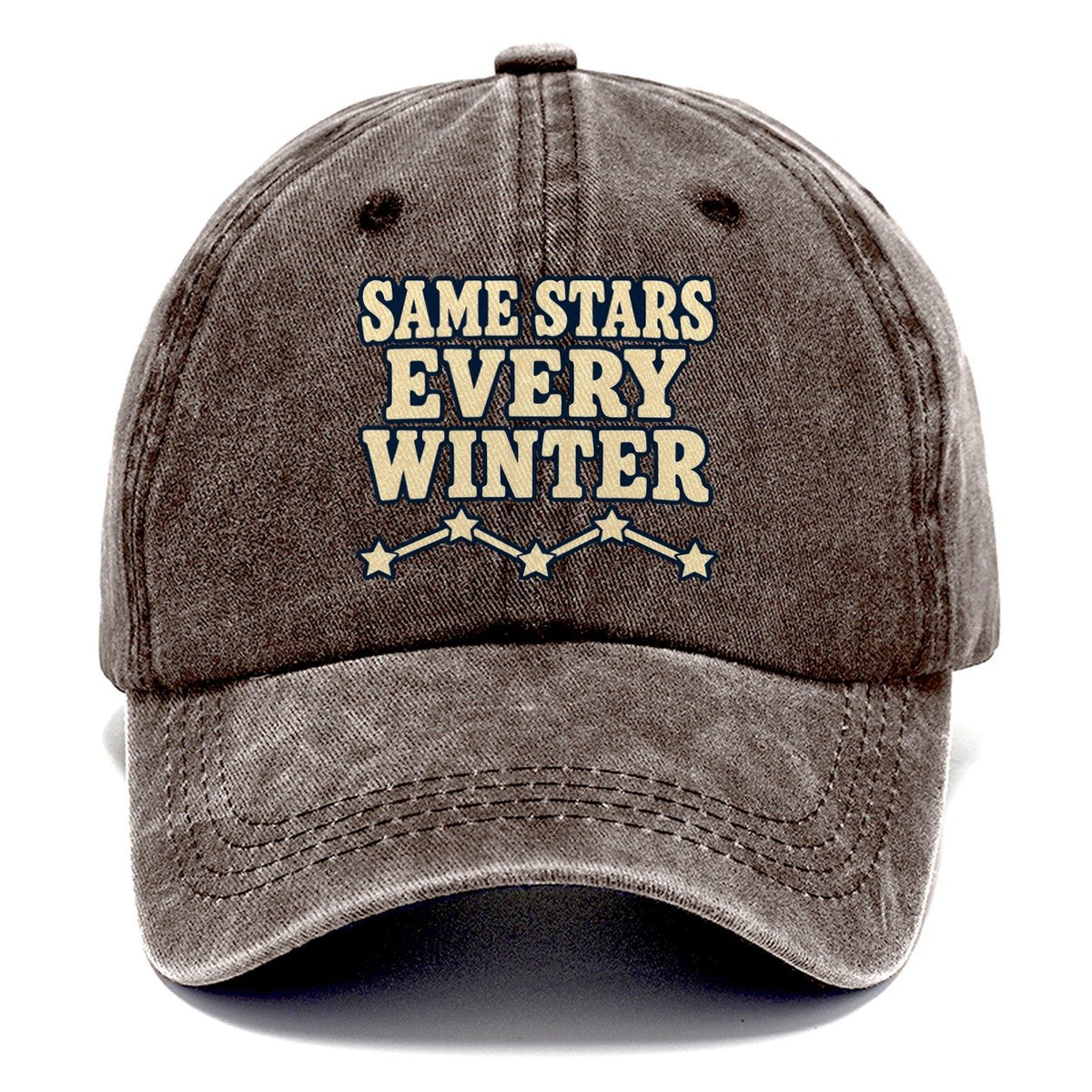 Same Stars Every Winter Astronomy And Stargazing Classic Cap – Brown