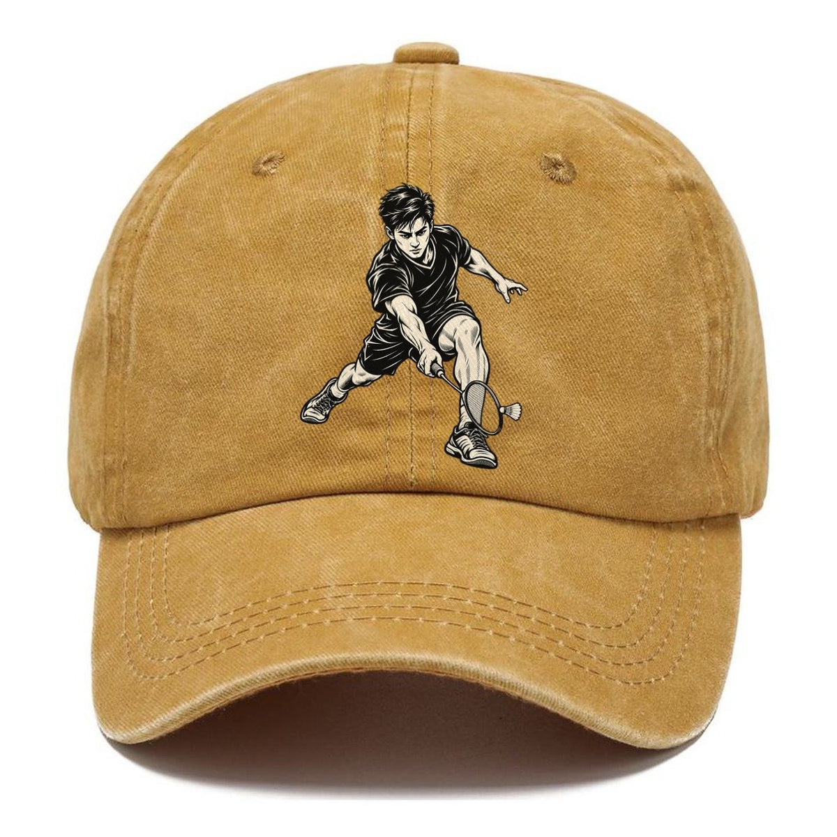 Badminton Deep Net Lunge Global Sports Ink Figures Classic Cap – Golden Harvest