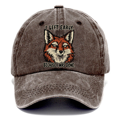 I Left Early Feral Logic Classic Cap – Brown