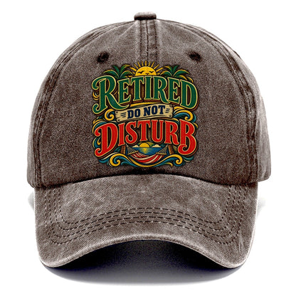 Retired Do Not Disturb Retired Living Classic Cap – Brown