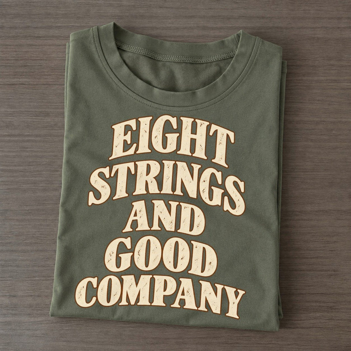 Eight Strings And Good Company Pastimes Companions Classic T-shirt – Army Green