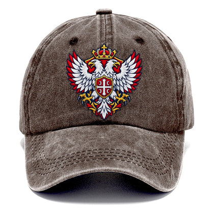 Serbia Minimal Emblem Country Logos Classic Cap – Brown
