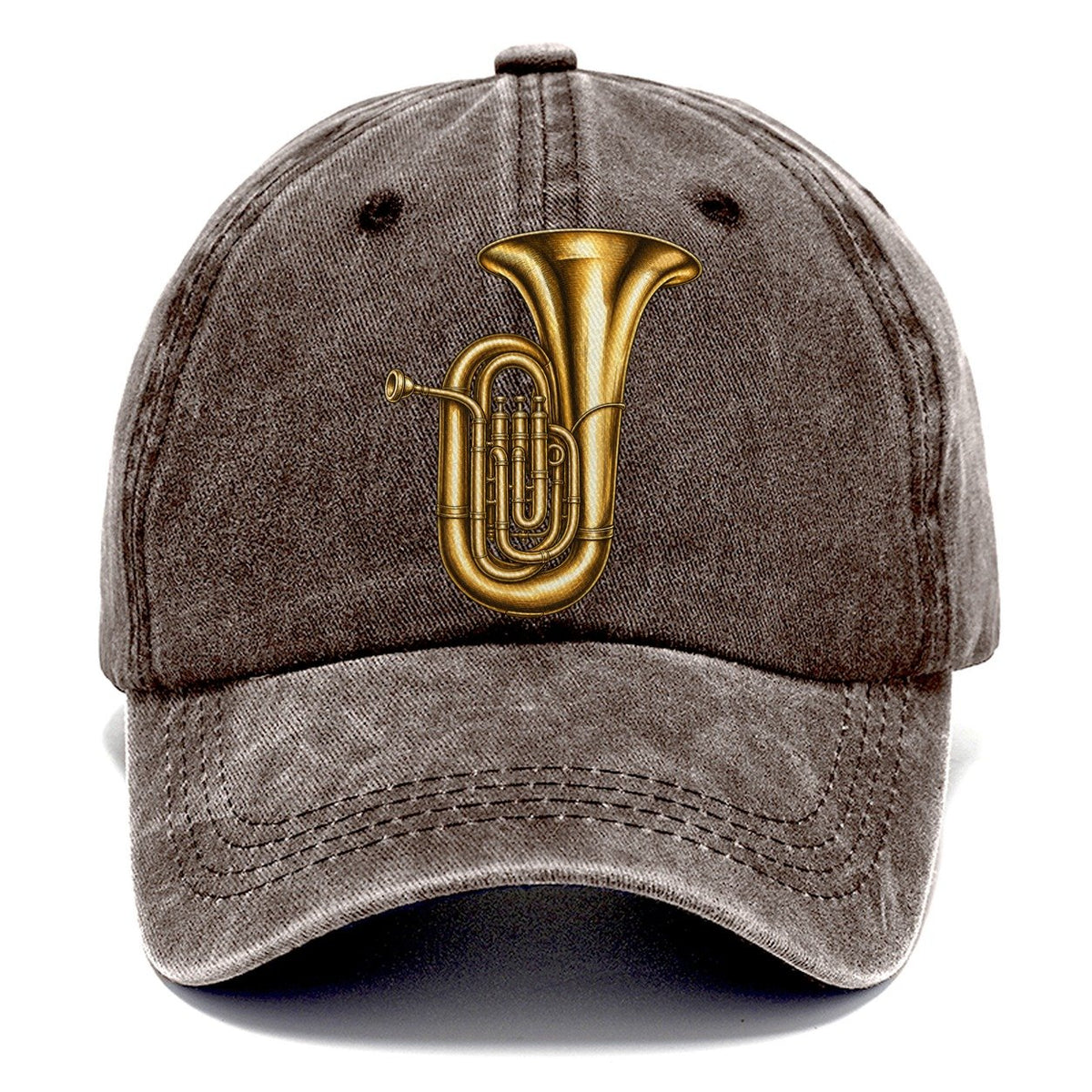 Tuba Warm Brass Curl Pastimes Companions Classic Cap – Brown
