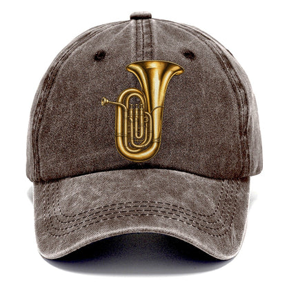 Tuba Warm Brass Curl Pastimes Companions Classic Cap – Brown