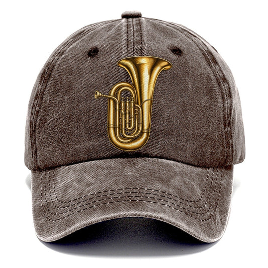 Tuba Warm Brass Curl Pastimes Companions Classic Cap – Brown