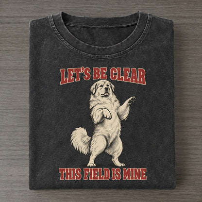 Great Pyrenees Dog Declarations Vintage T-shirt – Black