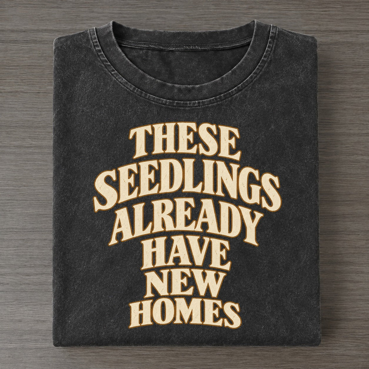 These Seedlings Already Have New Homes Quiet Statements Vintage T-shirt – Black