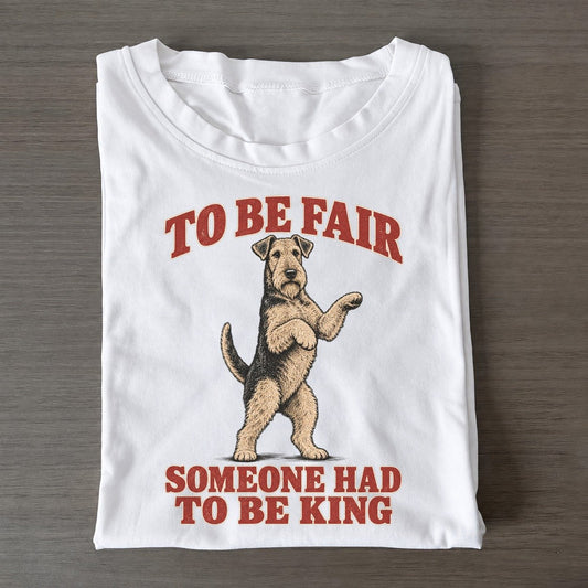 Airedale Terrier Dog Declarations Classic T-shirt – White