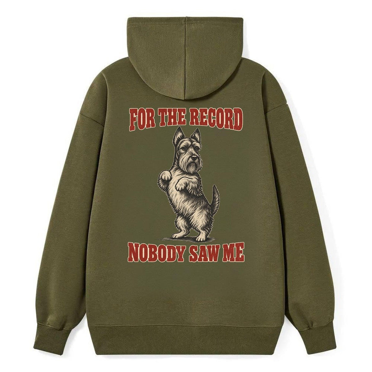 Scottish Terrier Dog Declarations Classic Pullover Hoodie – Armygreen