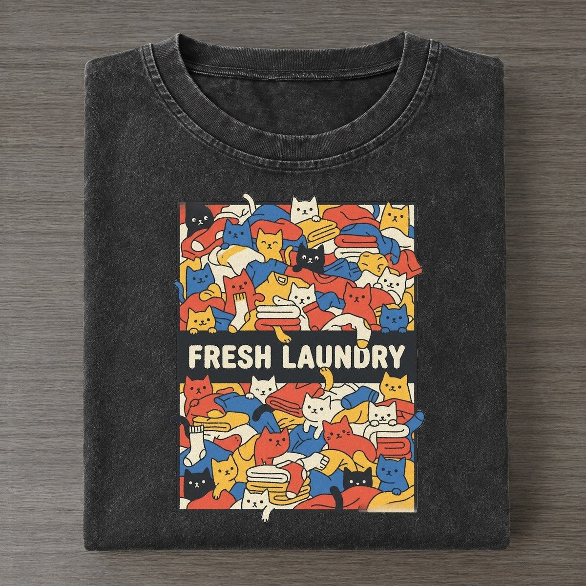 The Laundry Overcatted Vintage T-shirt – Black