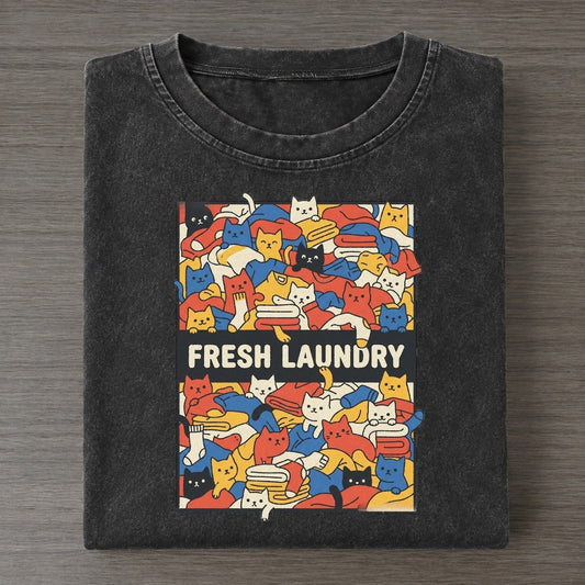 The Laundry Overcatted Vintage T-shirt – Black