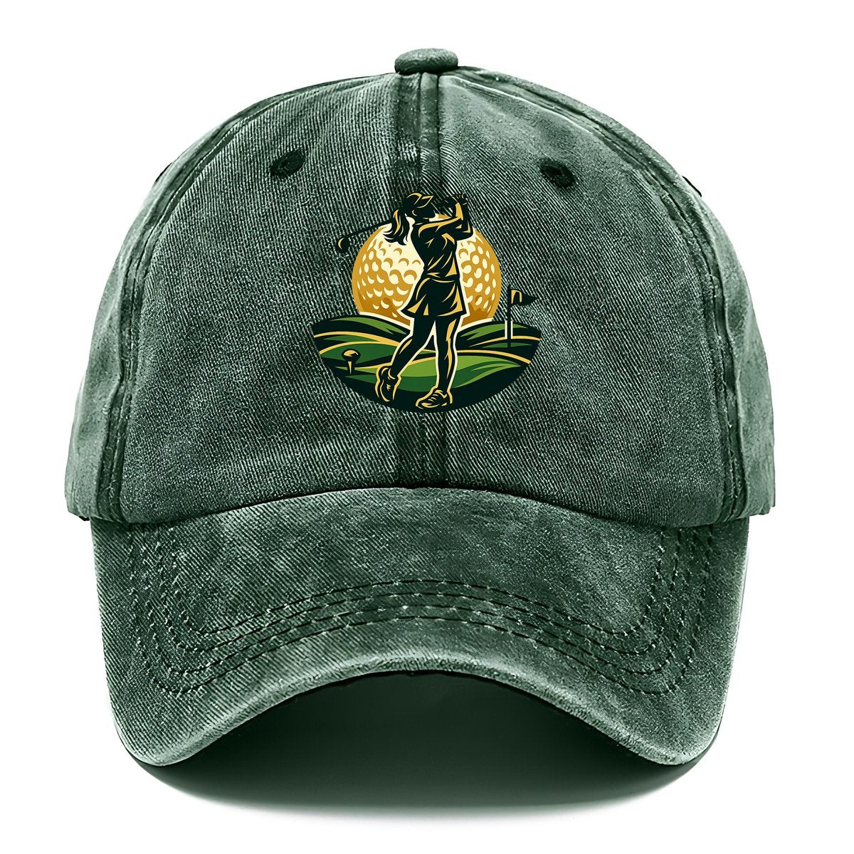 Elegant Fairway Swing Classic Cap – Brown