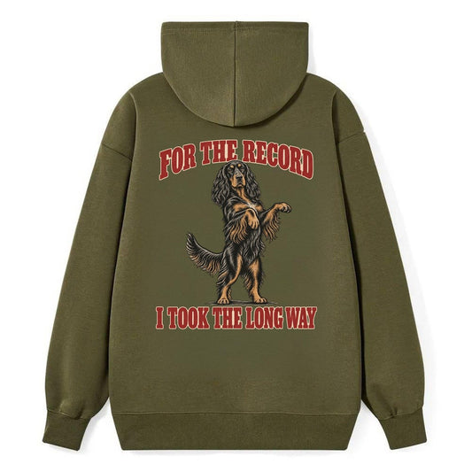 Gordon Setter Dog Declarations Classic Pullover Hoodie – Armygreen