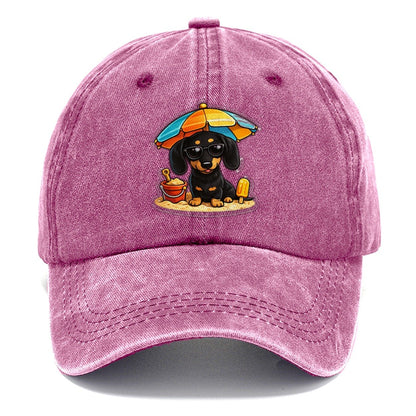 Dachshund Beach Classic Cap – Dusty Rose