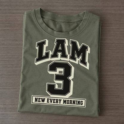 Lamentations 3 Varsity Chapel Varsity Classic T-shirt – Army Green