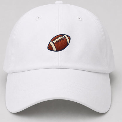 American Football Tiny Solo Marks Baseball Cap – White