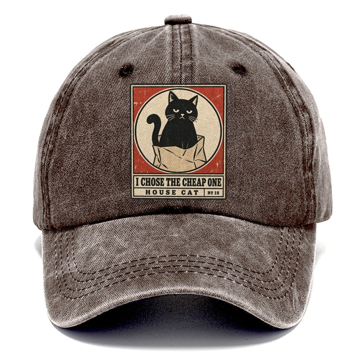 I Chose The Cheap One Neko Says No Classic Cap – Brown