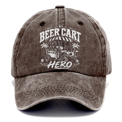 Beer Cart Hero Golf Life Classic Cap – Brown