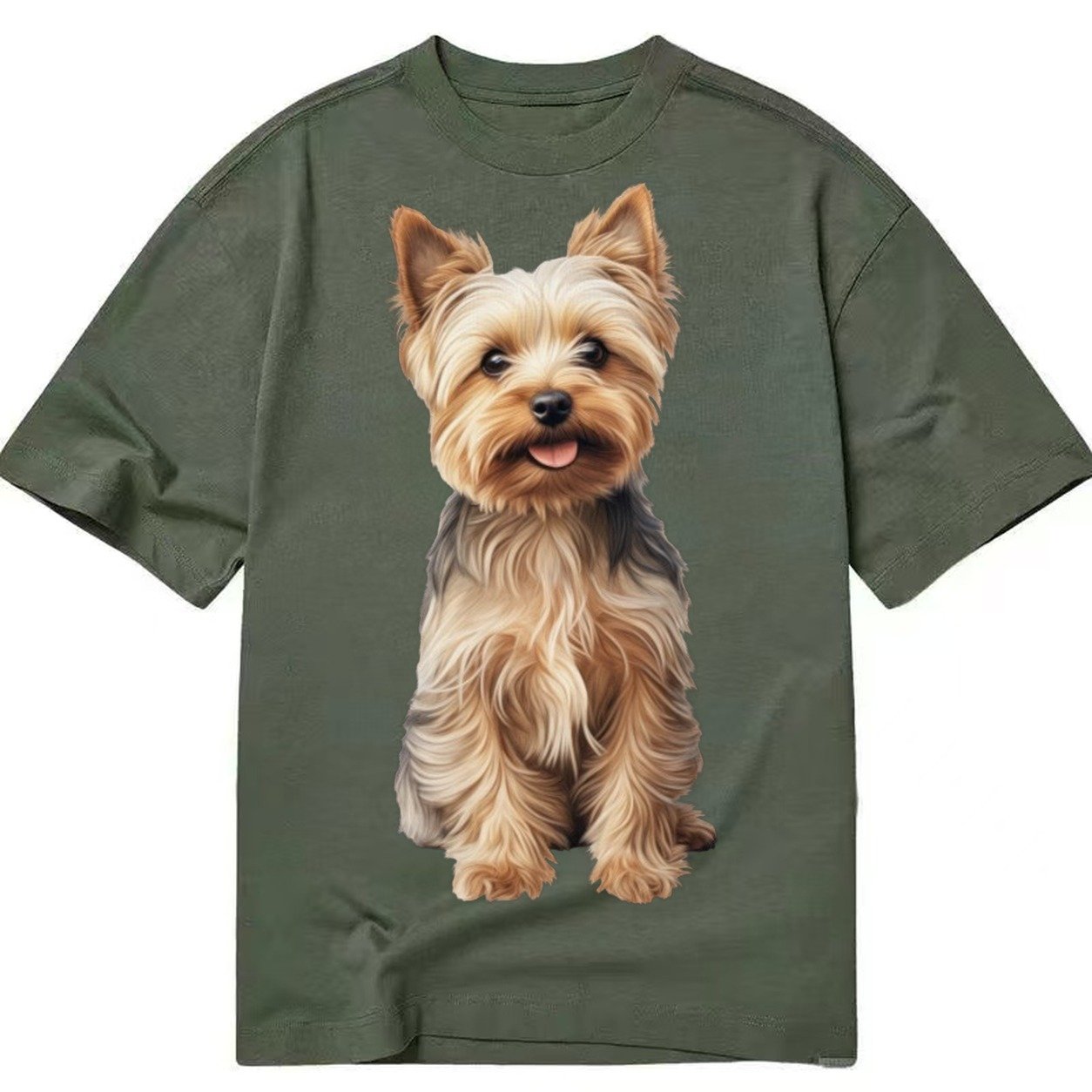 Yorkshire Terrier Dog Classic T-shirt – Army Green