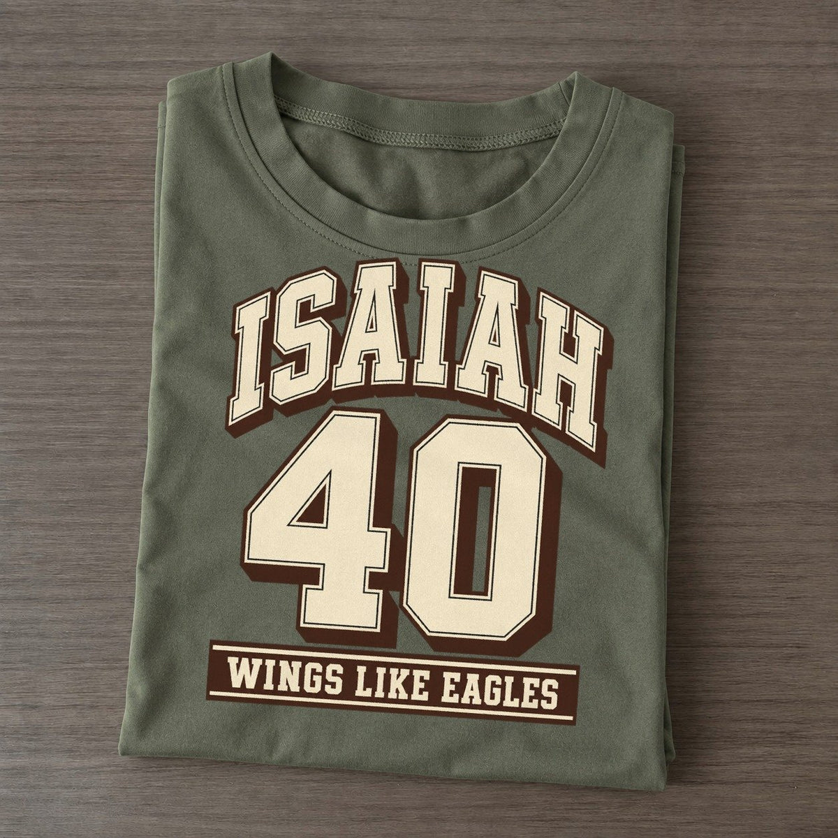 Isaiah 40 Varsity Chapel Varsity Classic T-shirt – Army Green