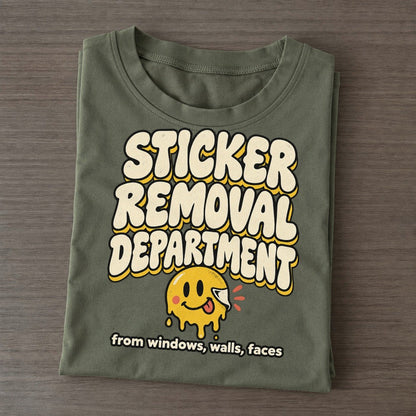 Sticker Removal Running On Fumes Club Classic T-shirt – Army Green