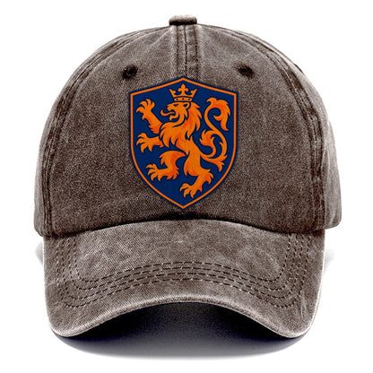 Netherlands Minimal Emblem Country Logos Classic Cap – Brown