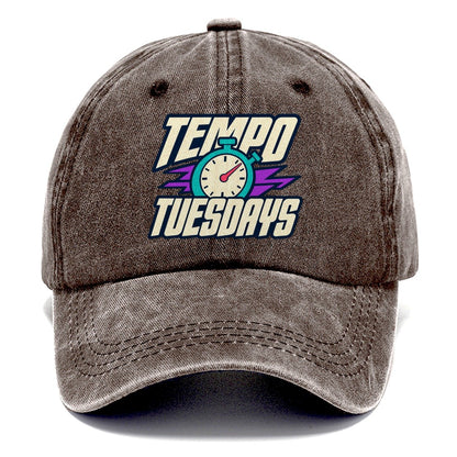 Tempo Tuesdays 90S Running Clubs Classic Cap – Brown