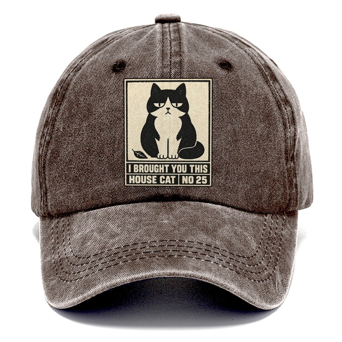I Brought You This Neko Says No Classic Cap – Brown
