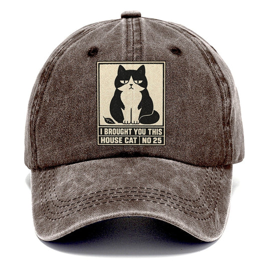 I Brought You This Neko Says No Classic Cap – Brown