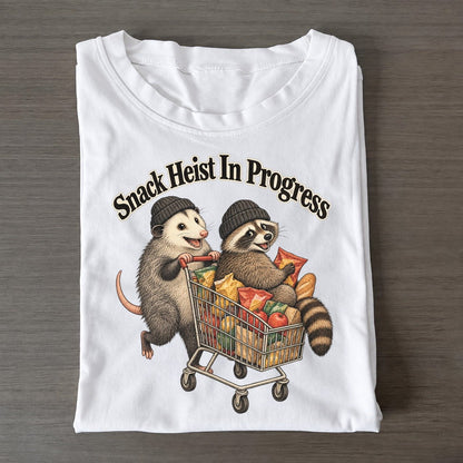Snack Heist In Progress Kerfuffle Club Classic T-shirt – White