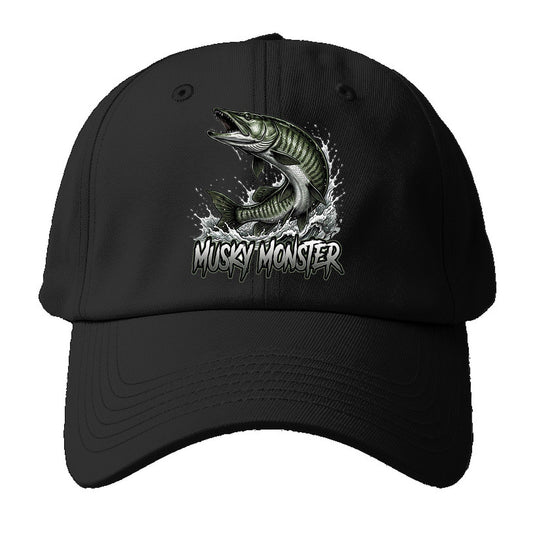 Musky Monster Baseball Cap – Black