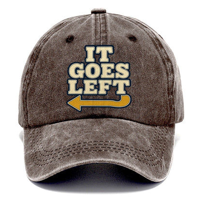 It Goes Left Rock Climbing Classic Cap – Brown