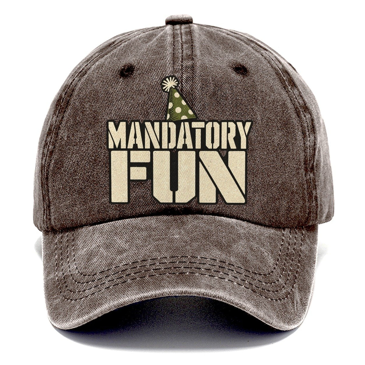 Mandatory Fun Barracks Wit Classic Cap – Brown