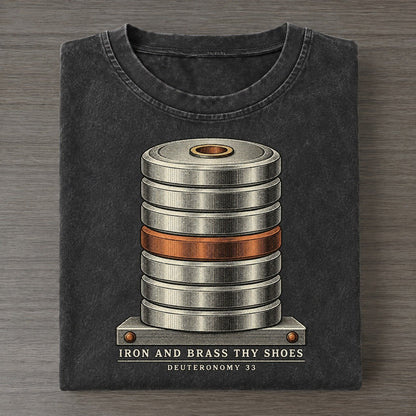 Iron And Brass Thy Shoes The Rep Counter Vintage T-shirt – Black