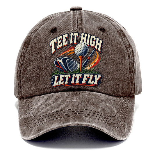 Tee It High Let It Fly Golf Life Classic Cap – Brown