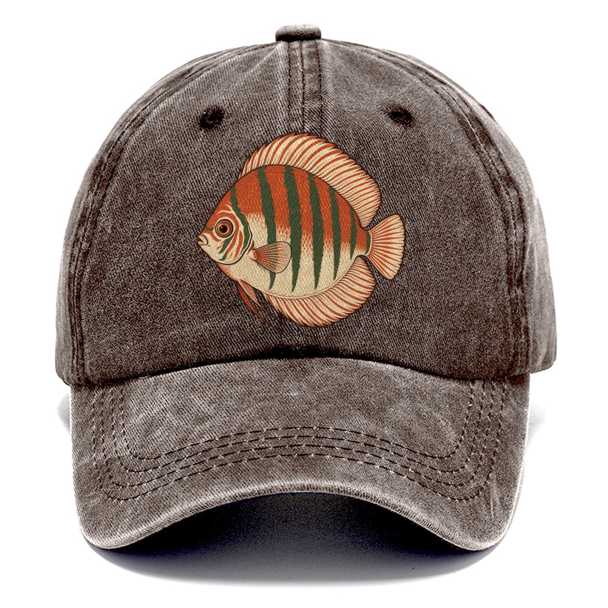 Discus Profile Study Aquarium Keeping Classic Cap – Brown