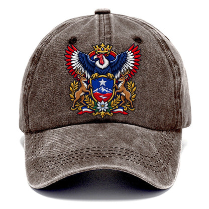 Chile Heraldic Crest Country Logos Classic Cap – Brown