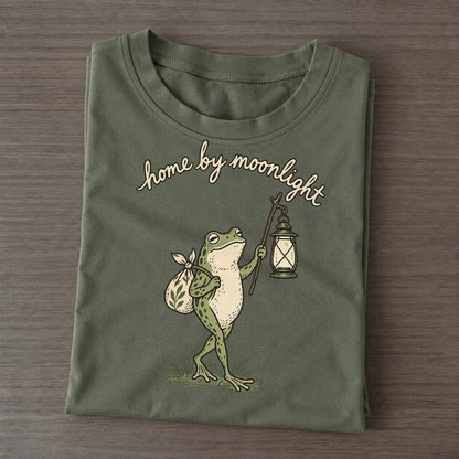 Lantern Walk Pond Folk Classic T-shirt – Army Green