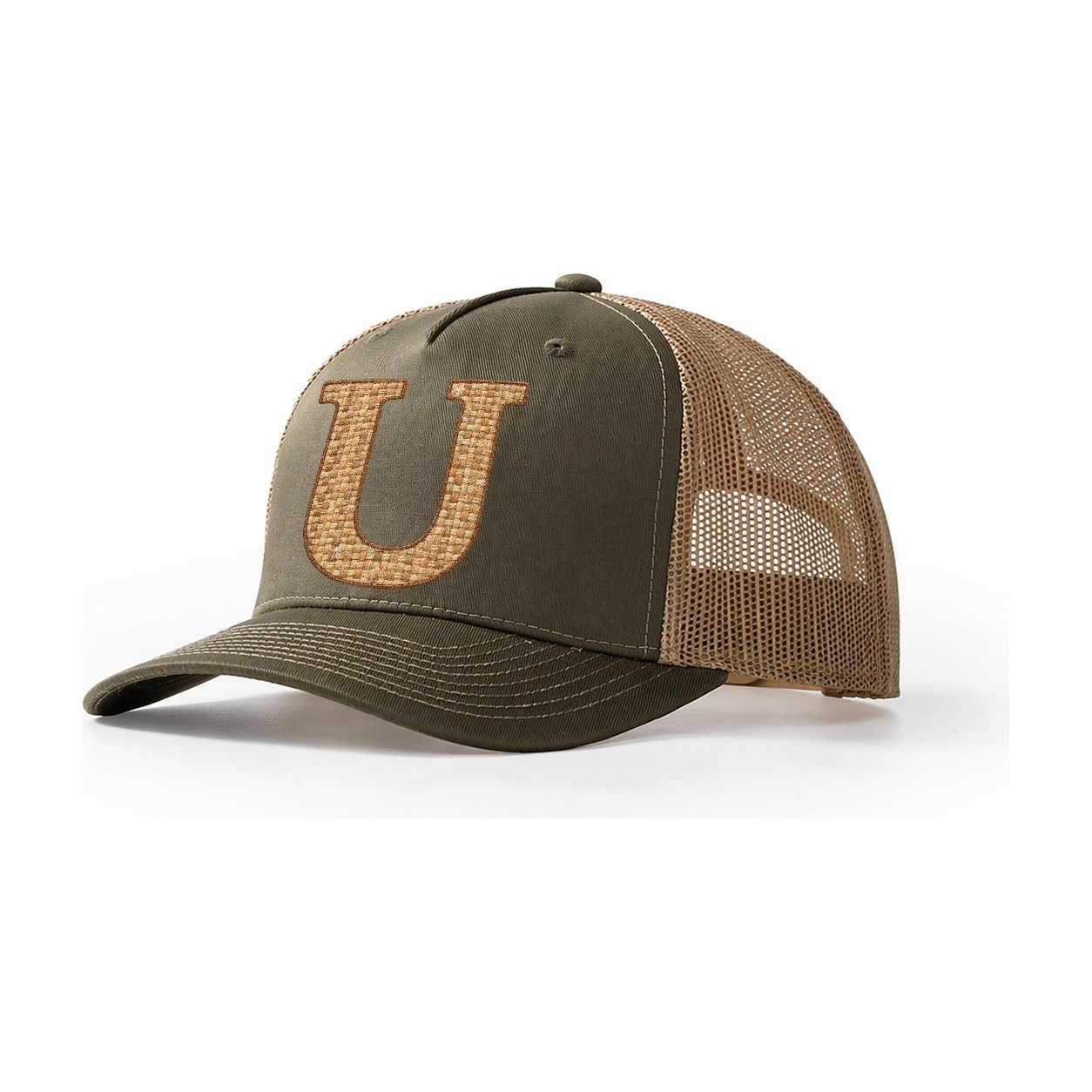 Woven Tweed U Monogram Trucker Hat – Olive Khaki
