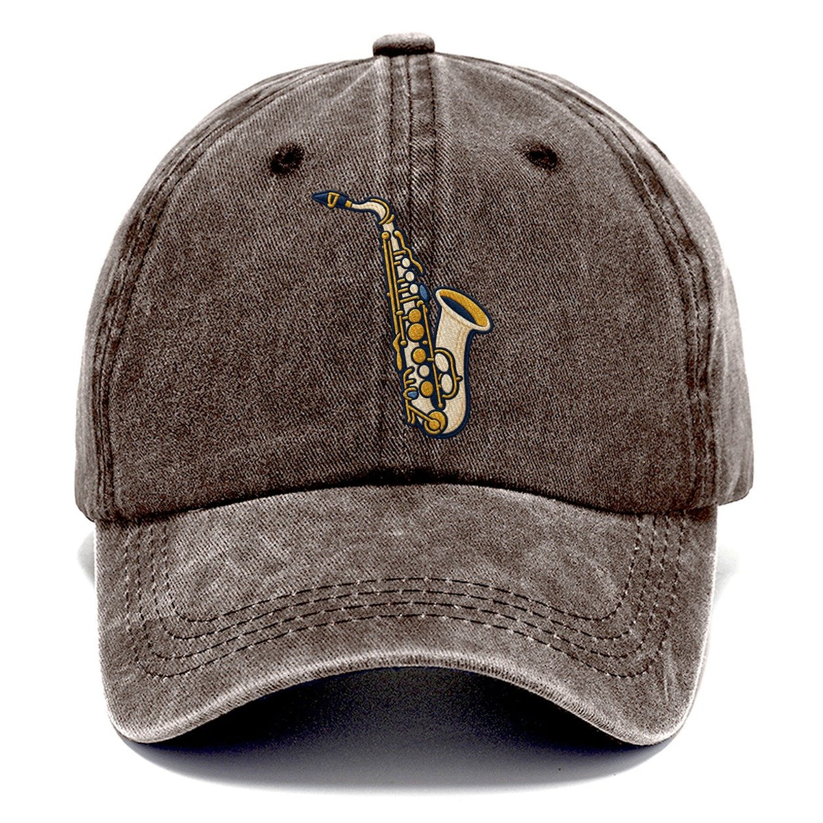 Saxophone Tiny Solo Marks Classic Cap – Brown