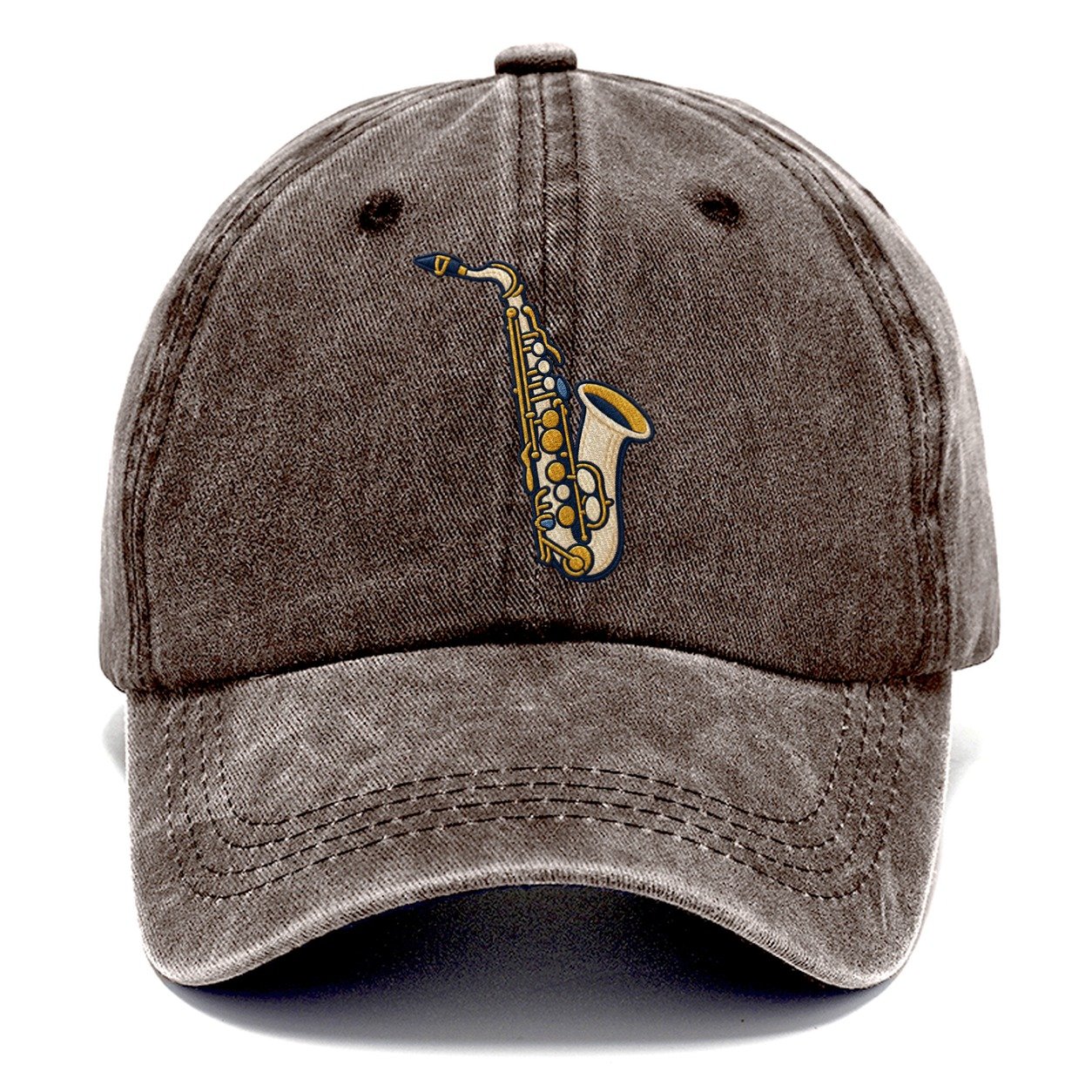 Saxophone Tiny Solo Marks Classic Cap – Brown