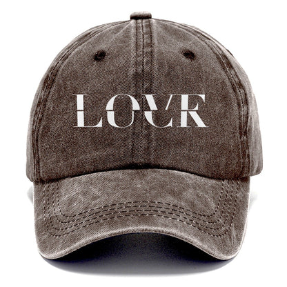 Love Luck Split Feelings Classic Cap – Brown